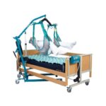 Grúa hidráulica para traslado de pacientes postrados